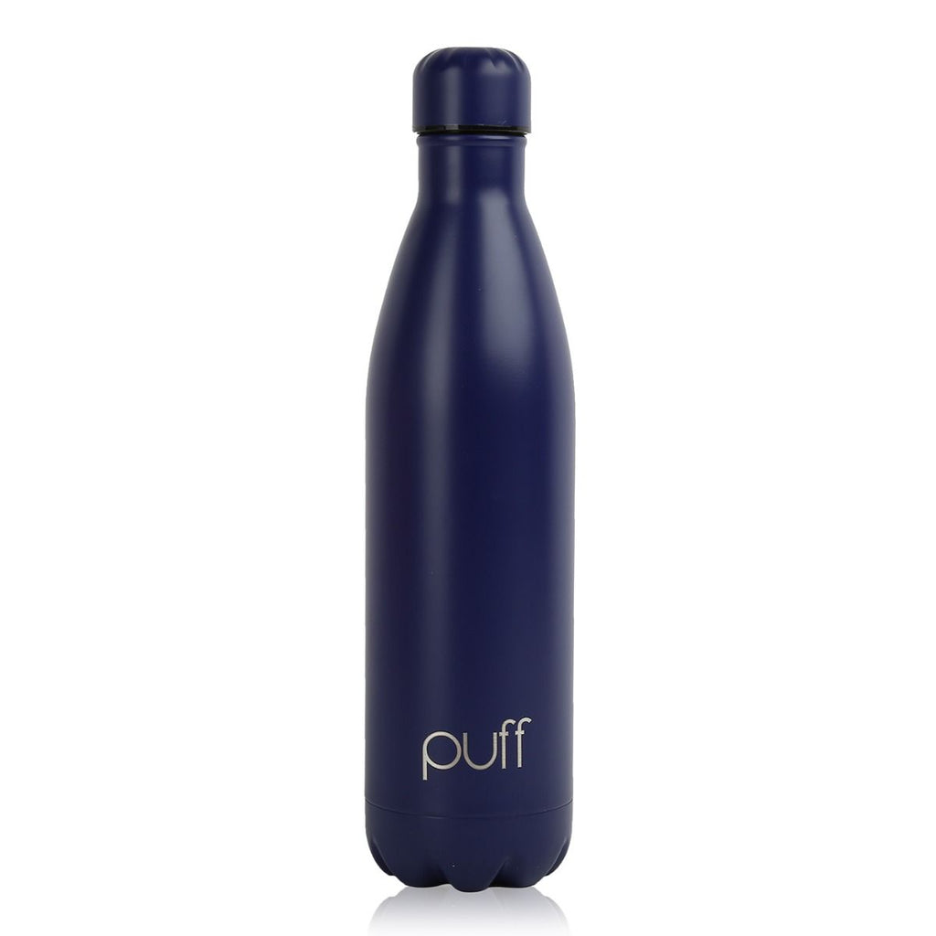 puff | Matte Navy Blue Stainless Steel Bottle. "750ml"