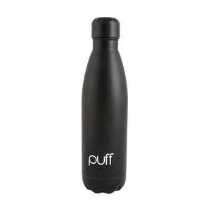 puff | Matte Black Stainless Steel Bottle. "500ml"