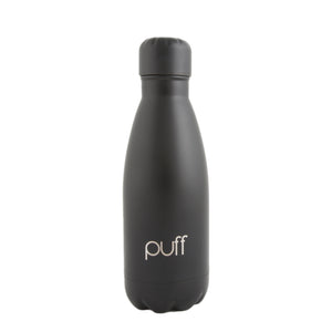 puff | Matte Black Stainless Steel Bottle. "350ml"