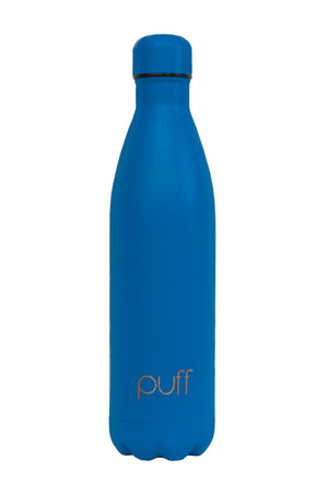 puff | Matte Blue Stainless Steel Bottle. "750ml"