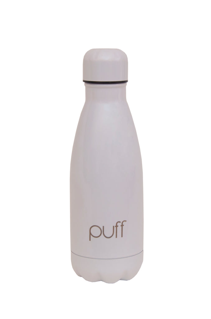 puff | White Stainless Steel Bottle. "350ml"