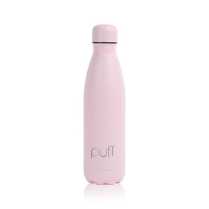puff | Matte Baby Pink Stainless Steel Bottle. "500ml"