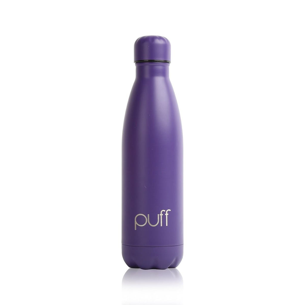 puff | Matte Purple Stainless Steel Bottle. "500ml"