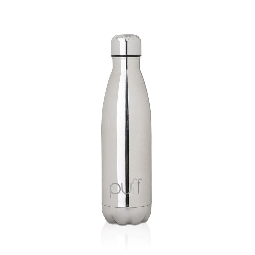 puff | Chrome Stainless Steel Bottle. "500ml"
