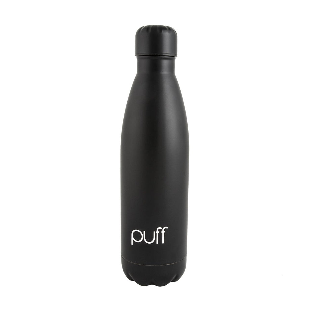 puff | Matte Black Stainless Steel Bottle. "750ml"